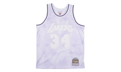 NBA Shaquille O’Neal Cloudy Skies Swingman Jersey "1996 Los Angeles Lakers - Light Purple" SMJYBW19061 LALLTPR96SON
