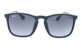 CHRIS SUNGLASSES "RUBBER BLACK" RB4187F-622-8G