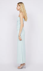 ALARA STRAPLESS DRESS - OCEAN MIST