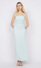 ALARA STRAPLESS DRESS - OCEAN MIST