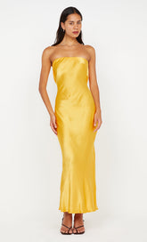 MOONDANCE STRAPLESS DRESS - MANGO
