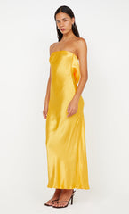 MOONDANCE STRAPLESS DRESS - MANGO