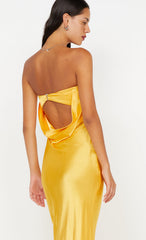 MOONDANCE STRAPLESS DRESS - MANGO