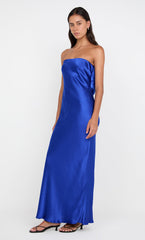 MOONDANCE STRAPLESS DRESS - MEDITERRANEAN BLUE