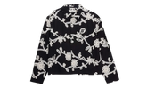 Floral Ribbon Button Up Shirt "Black" HTG260147 BLK
