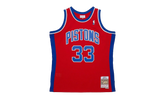 NBA Grant Hill Dark Jersey "1994 Detroit Pistons - Red" JY8722 DPIRED1