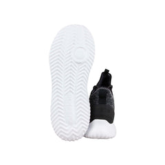 Ultimate Bball DA9653 Mens Black Canvas Lace Up Athletic Basketball Shoes