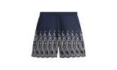 Floral Eyelet Lewis Short "Navy" KHM060594 5033