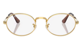 A$AP Rocky Rimless Round Sunglasses "Polished Arista Gold Demo Lens" RB3931V 2500