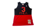 NBA Allen Iverson Reload 2.0 Swingman Jersey "2003 Philadelphia 76ers - Black / Red" SMJYGS20112 P76BKRD03AIV