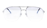 Snatch Half Rim 18KT "White Gold / Light Gray Gradient Flash Silver" HRSN2 0007 31T5