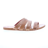 Bed Stu Henna F373043 Womens Brown Leather Slip On Slides Sandals Shoes