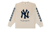 EE LONG SLEEVE T-SHIRT "YANKEES WORLD SERIES - Cream/ Navy" EE738