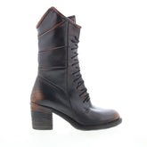 Jasper Womens Brown Leather Zipper Casual Dress Boots