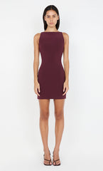 CLOVER MINI DRESS - PLUM