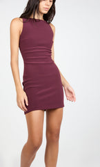 CLOVER MINI DRESS - PLUM