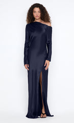 SIENA ASYM MAXI DRESS - INK