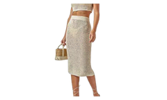 Rhea Midi Skirt "Beige" KITH43