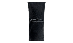 Rinse Knee Slit Denim "Black" P002 NDBR825
