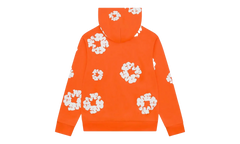 Cotton Wreath Zip Hoodie "Orange" DT452