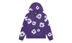 Cotton Wreath Zip Hoodie "Purple" DT424