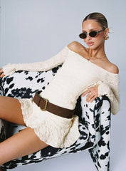 Vancesca Long Sleeve Mini Dress Cream