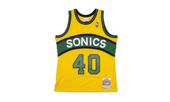 NBA Shawn Kemp Reload Swingman Jersey "1994 Seattle Supersonics - Yellow" SMJYCP19285 SSUYELL94SKE