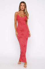 Trust Issues Maxi Dress Red