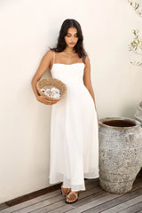 Take Her Dancing Maxi Dress White