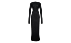 Sheer Knit Jersey Dress WMNS "Black" RHSS24DR02852372 BLK