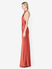 QUENTIN RACER MAXI DRESS - PAPRIKA