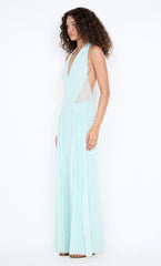 JUNIPER HALTER MAXI DRESS - SPEARMINT