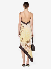 BLAISE ASYM MIDI DRESS - PALMERA FLORAL