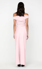 ETERNITY OFF SHOULDER MAXI - POWDER PINK