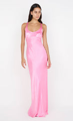 MAXINA CROSSOVER DRESS - CANDY PINK