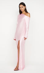SIENA ASYM MAXI DRESS - POWDER PINK