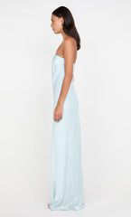 AUSTEN STRAPLESS MAXI DRESS - ARCTIC BLUE