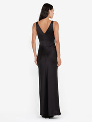 AUSTEN V NECK MAXI DRESS - BLACK