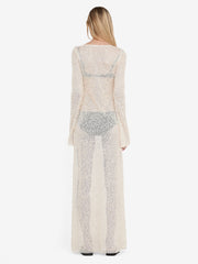 EDITH LONG SLEEVE GOWN - BUTTERCREAM