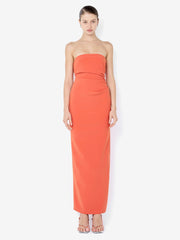 REINA STRAPLESS MAXI DRESS - ORANGE