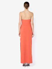 REINA STRAPLESS MAXI DRESS - ORANGE