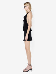 ELOISE HALTER MINI DRESS - BLACK
