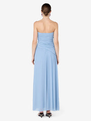 ISIDORE STRAPLESS MAXI DRESS - DENIM BLUE