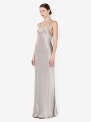 FLORENCE SCOOP MAXI DRESS - SILVER