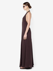 SABRINA TRAPEZE DRESS - DARK CHOCOLATE