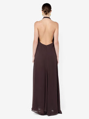 SABRINA TRAPEZE DRESS - DARK CHOCOLATE