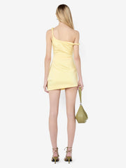 LISETTE TWIST MINI DRESS - CITRON