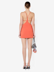 ARLENE STRAPPY MINI DRESS - ORANGE