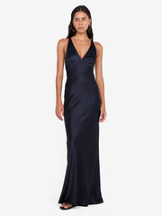 THE DREAMER V NECK DRESS - INK