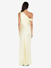SOL ASYM DRESS - ICE YELLOW